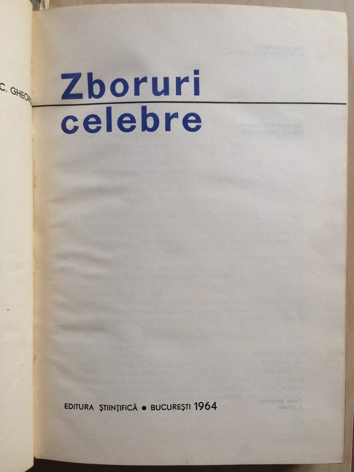 ZBORURI CELEBRE