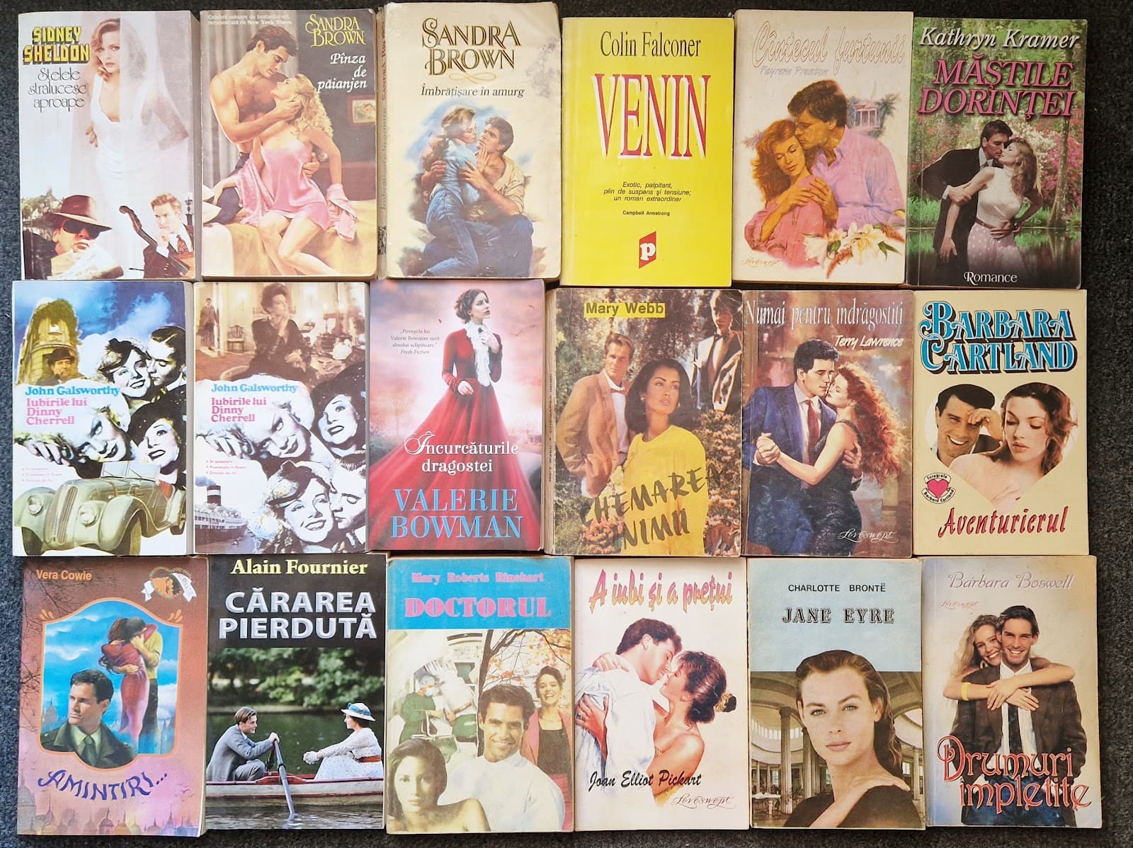 LOT 50 CARTI DE DRAGOSTE, ROMANTICE (Sandra Brown, Sheldon, Adler, Cartland)