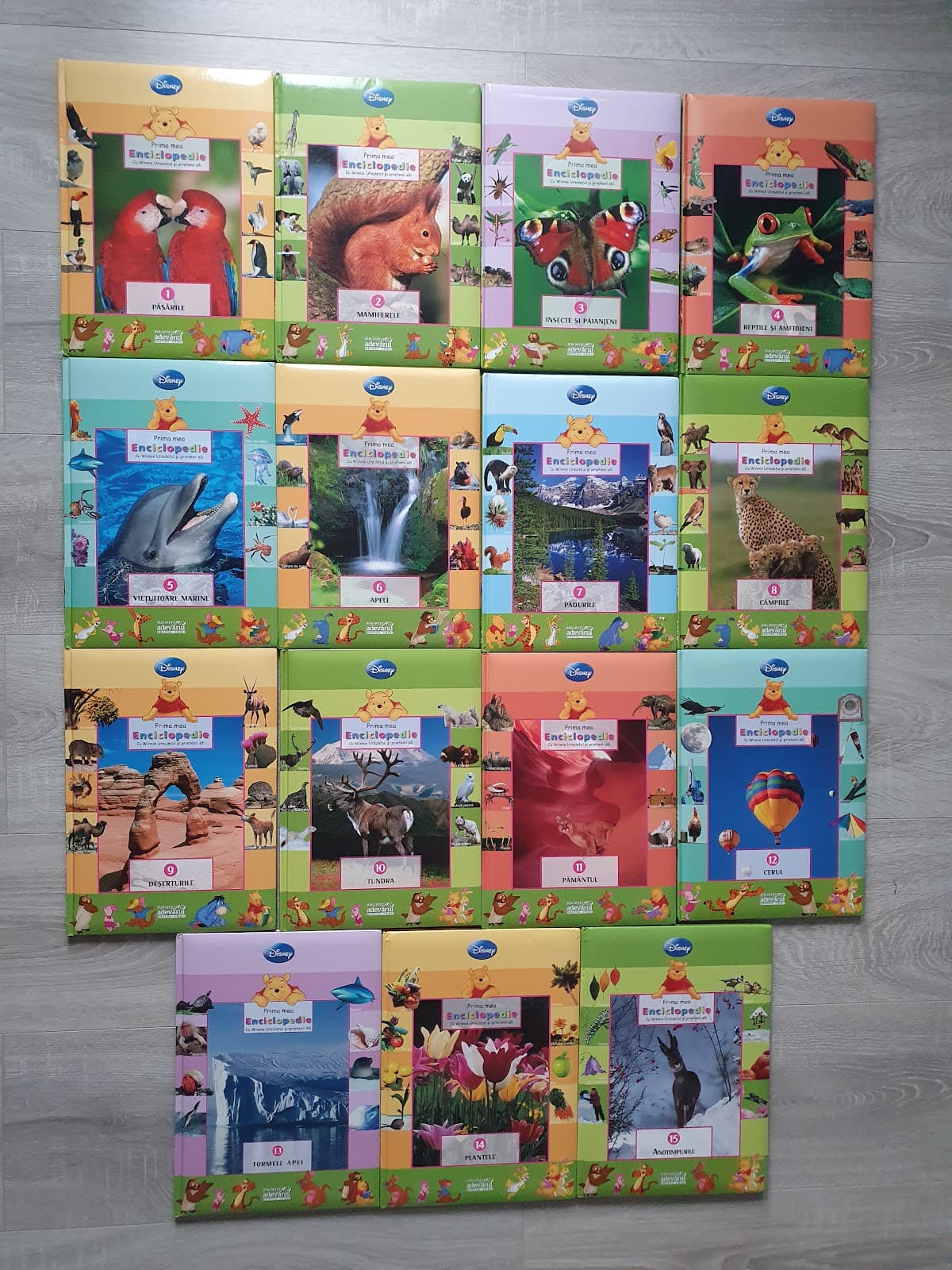 DISNEY PRIMA MEA ENCICLOPEDIE cu Winnie Ursuletul (15 volume complet)