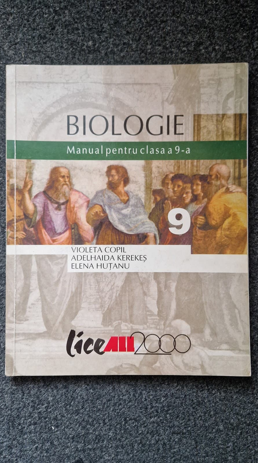 BIOLOGIE - MANUAL PENTRU CLASA A 9-A